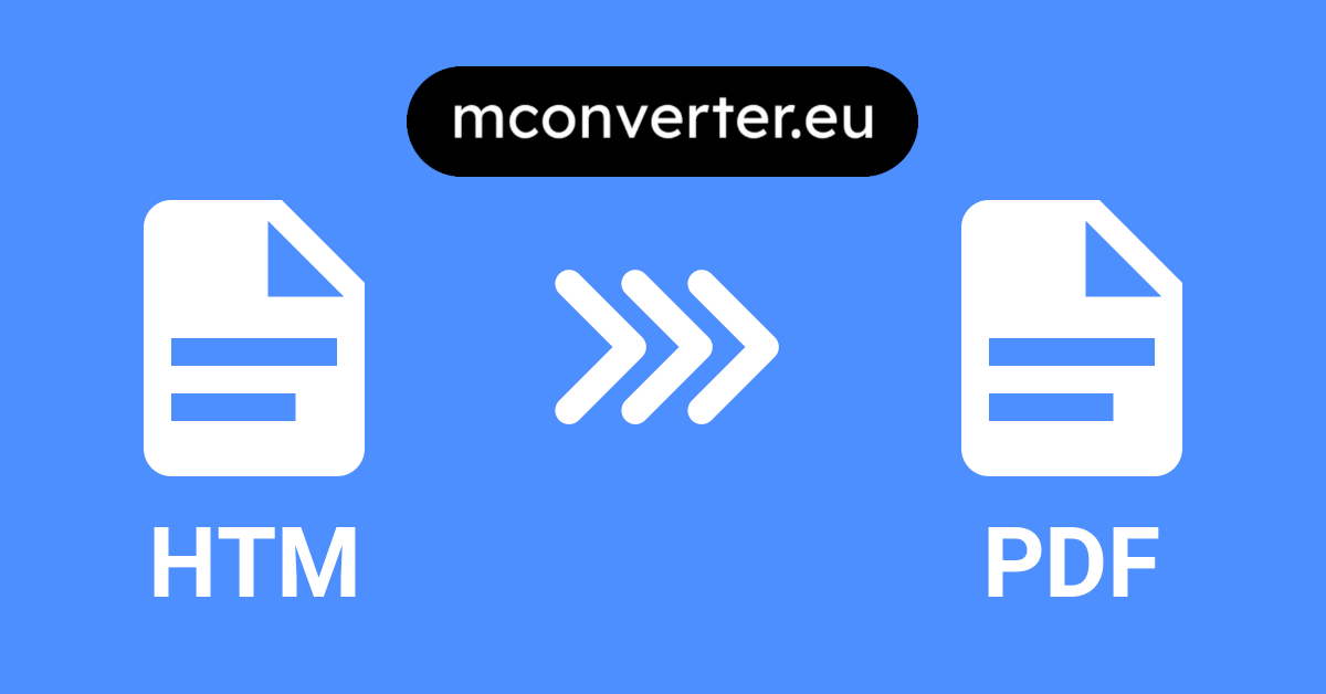 HTM To PDF Converter Online Free MConverter