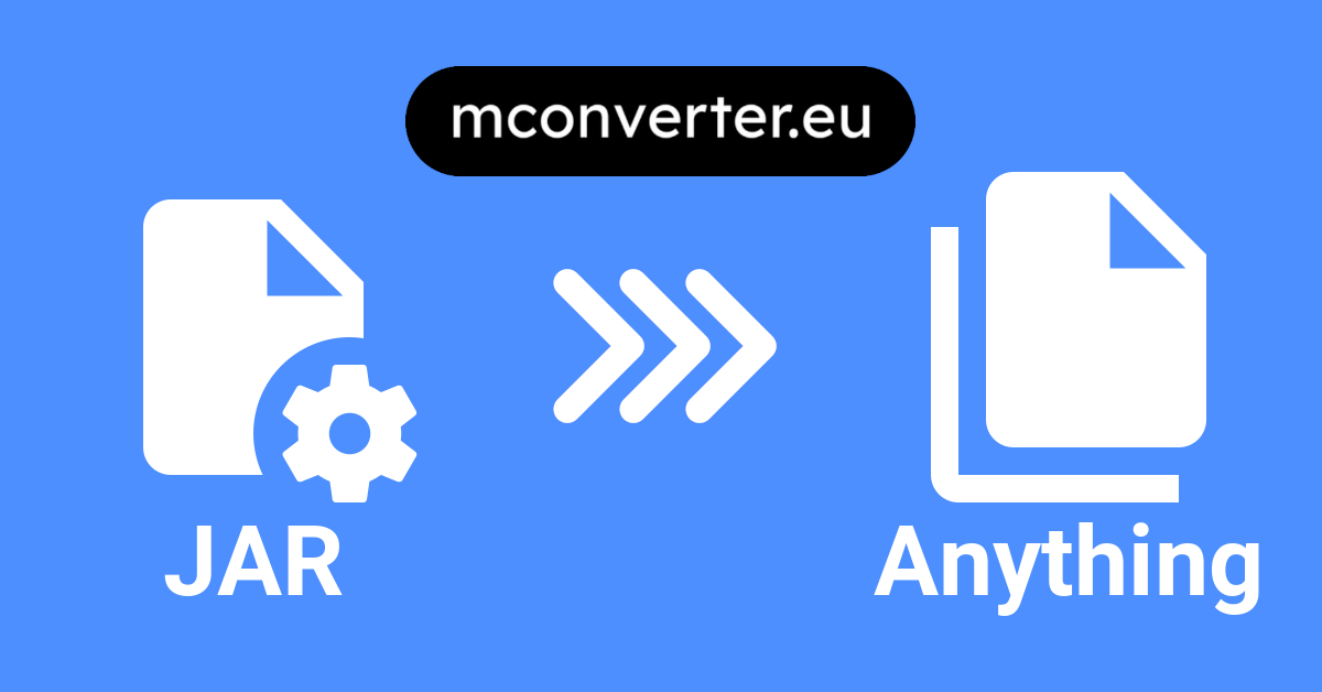 JAR Converter Convert JAR Files Online Free MConverter 🆓