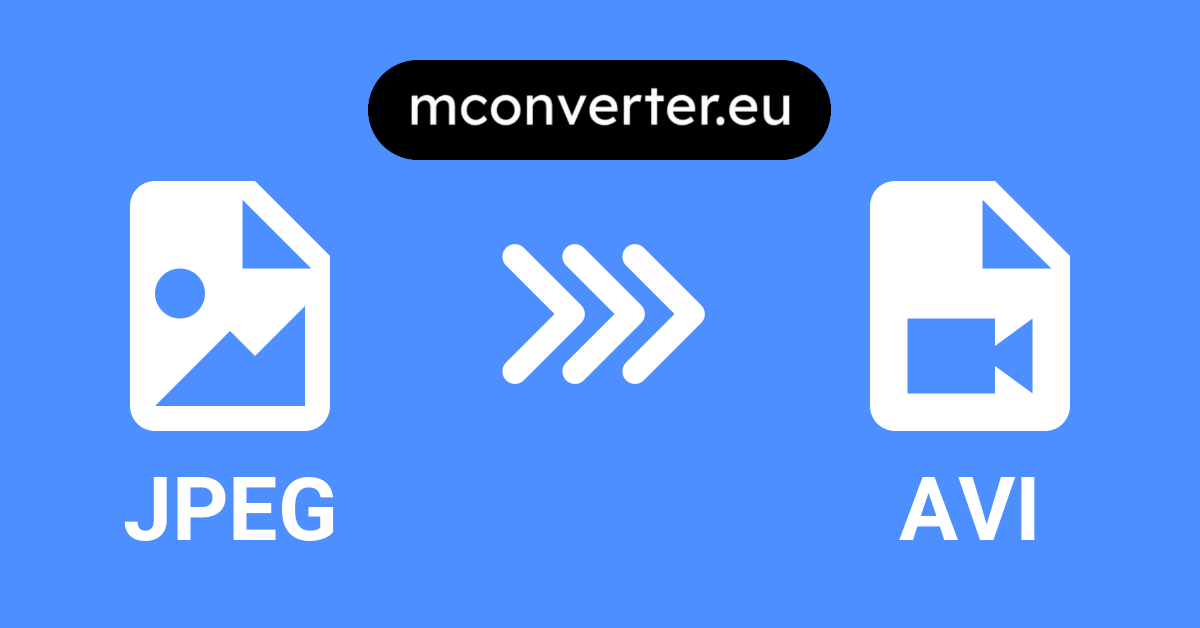 JPEG to AVI Converter • Online & Free • MConverter