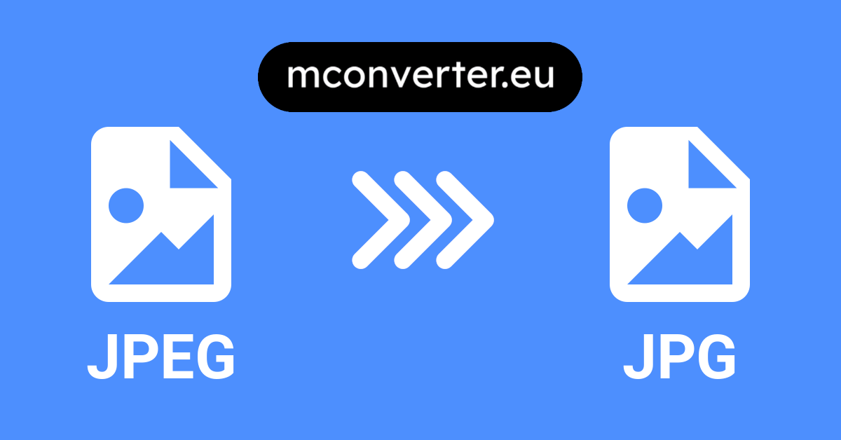 JPEG to JPG Converter • Online & Free • MConverter