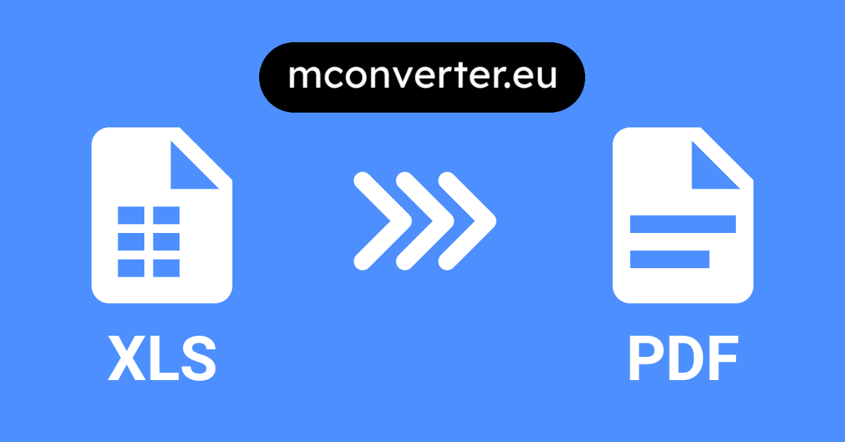 XLS to PDF Converter: Free, Secure, Online - MConverter ð