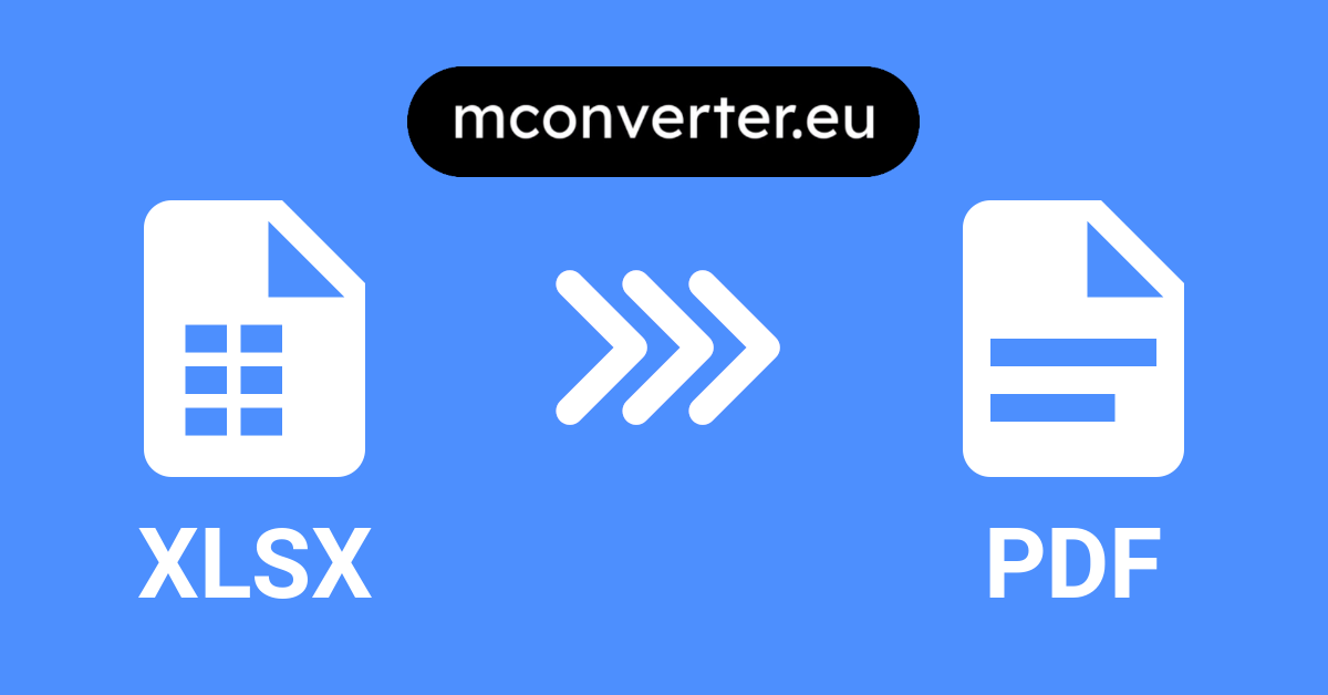 XLSX to PDF Converter: Free, Secure, Online - MConverter ð
